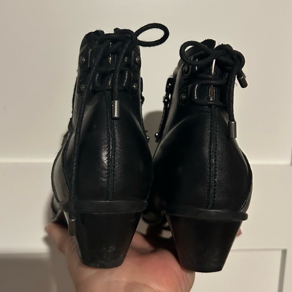 Aetrex Color Block Leather Booties Size 7 - Picture 5 of 11